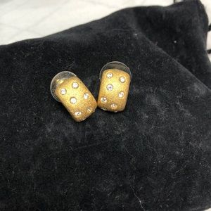 NWOT Swarovski gold earrings